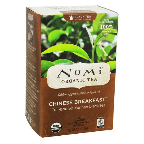 Numi Organic Black Tea Chinese Breakfast - 18 Tea Bags